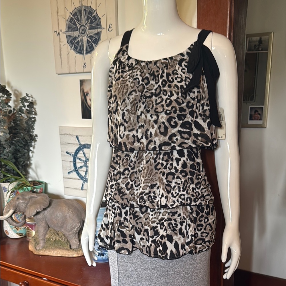 NWT Style&Co size small animal print top
